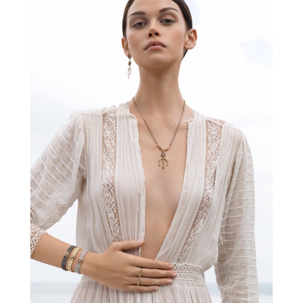 Marie Laure Chamorel auksuoto sidabro kaklo papuošalas 